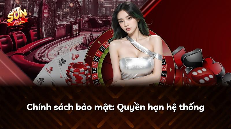 Chính sách bảo mật: Quyền hạn hệ thống
